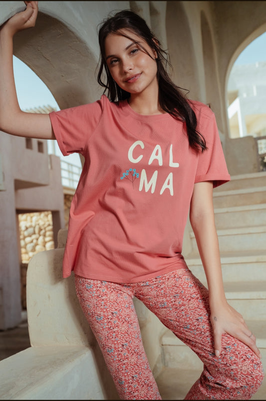 طقم بيجاما اكمام قصيرة"CALMA"